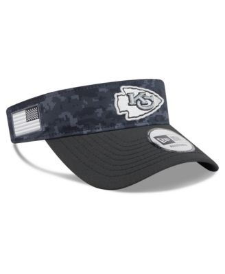 Men's Black Kansas City Chiefs 2026 Salute To Service Adjustable Visor Hat