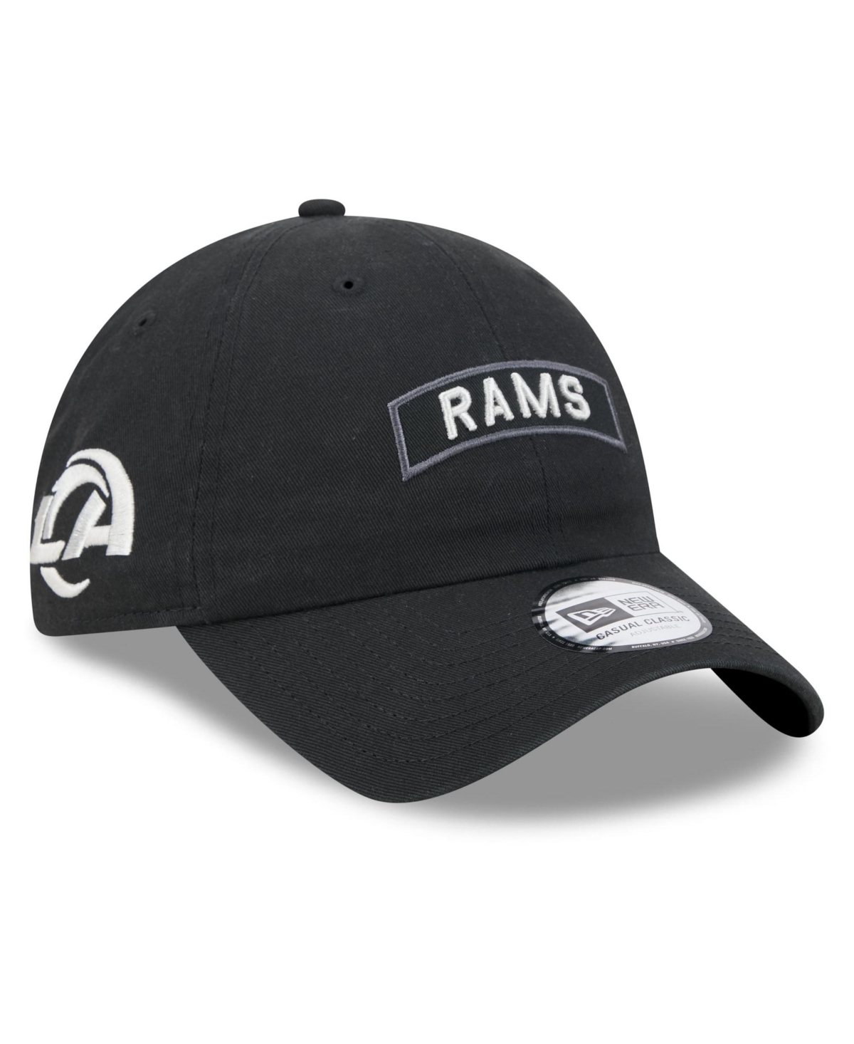New Era Men's Black Los Angeles Rams 2026 Salute To Service Casual Classic Adjustable Hat - Black