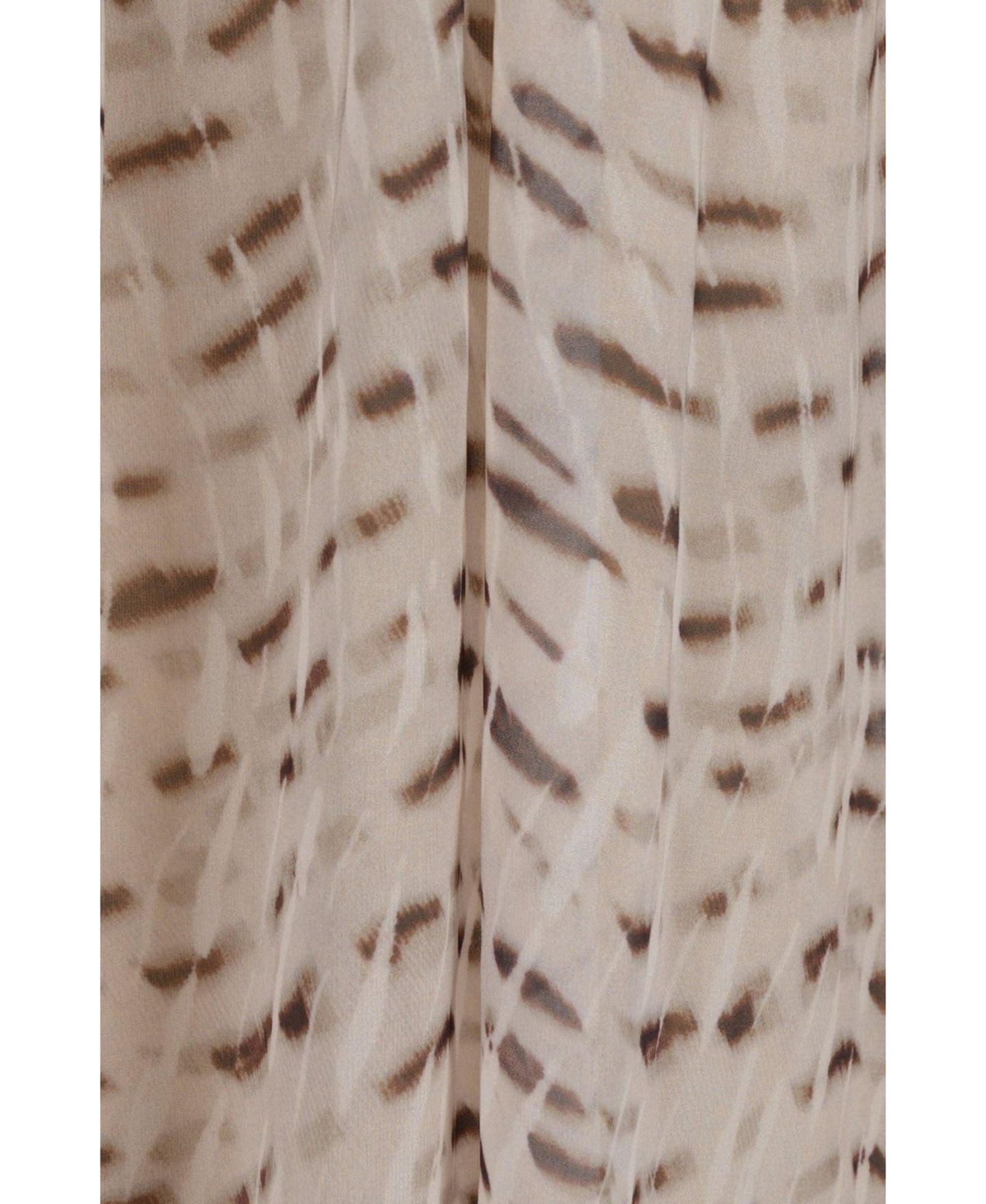 Женская блузка Modenaire Lightweight Patterned Long-Sleeve V-Neck, цвет: Хаки — фото 7