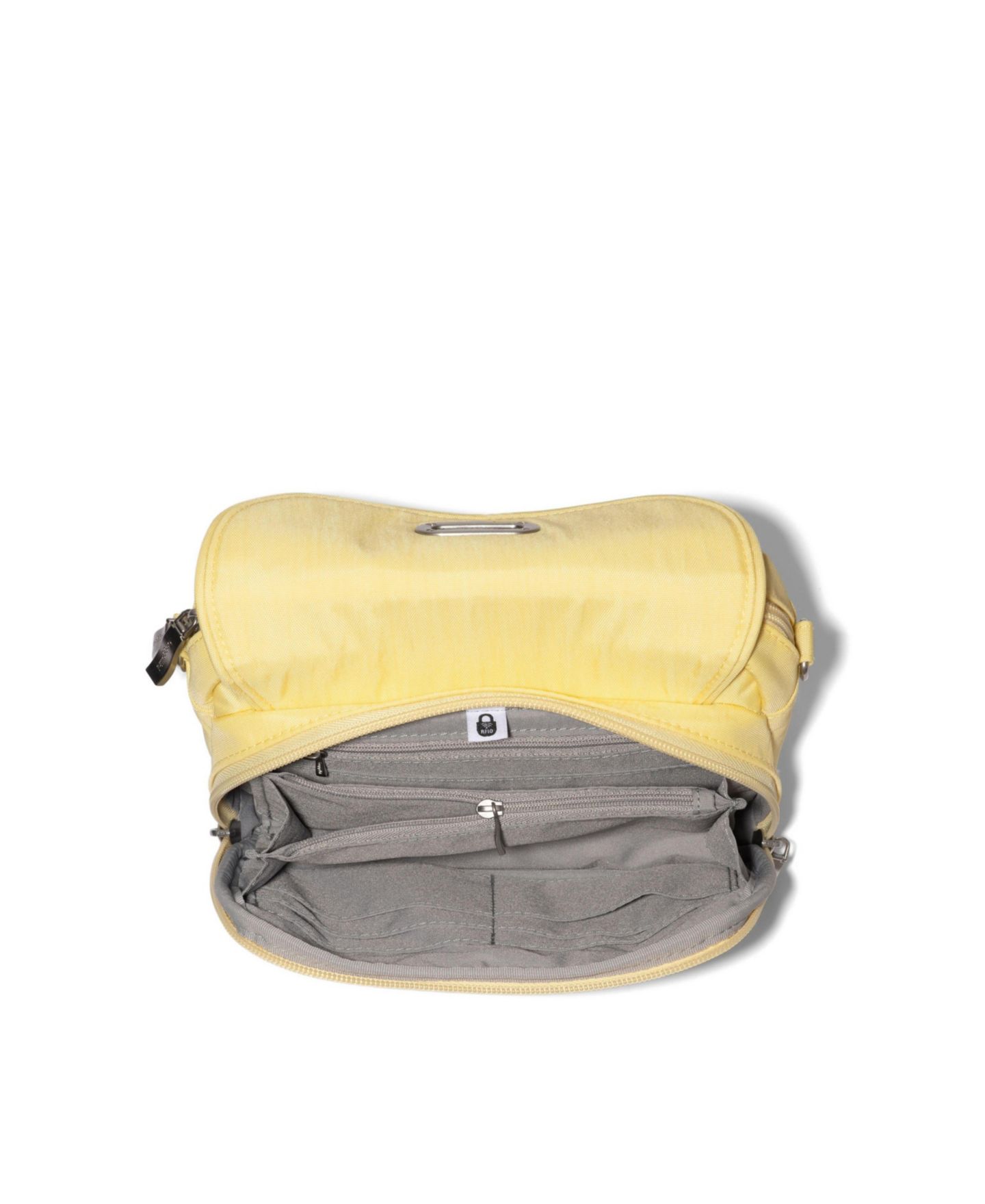 Женская сумка Baggallini Coastal Flip Lock Camera Bag Crossbody, цвет: Сливочный жёлтый — фото 5