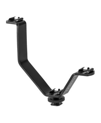 Triple Shoe Mount V-Bracket Cold Shoe for DSLR Cameras