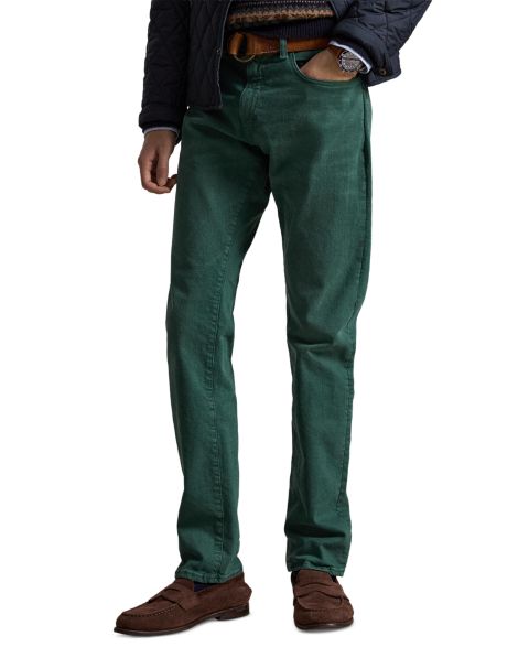Мужские джинсы Polo Ralph Lauren Varick Slim Straight Stretch, цвет: Зелёный