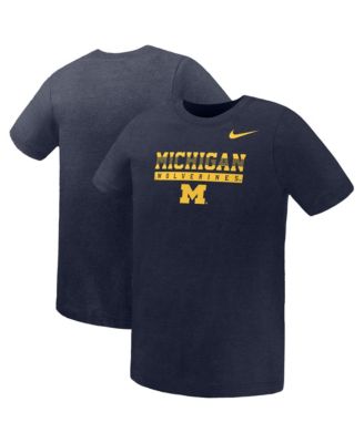 Preschool Navy Michigan Wolverines Name Bar Legend Dri-FIT T-Shirt