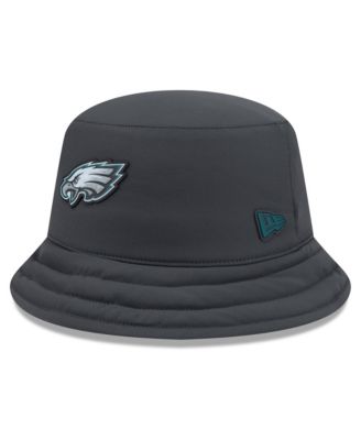 Men's Charcoal Philadelphia Eagles 2026 Sideline Cold Weather Bucket Hat