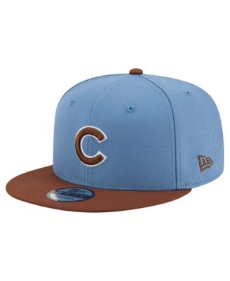 Men's Light Blue/Brown Chicago Cubs Color Pack 9FIFTY Snapback Hat