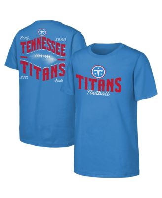 Big Boys' and Girls' Light Blue Tennessee Titans Top Pick T-Shirt