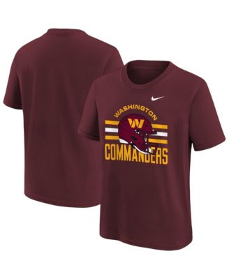 Big Boys' and Girls' Burgundy Washington Commanders Team Issue T-Shirt