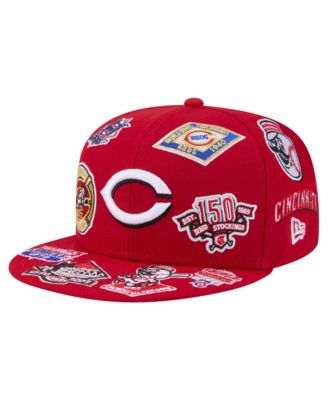 Men's Red Cincinnati Reds All Over 59FIFTY Fitted Hat