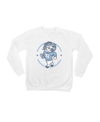 Big Boys' and Girls' White North Carolina Tar Heels End Zone Pullover Sweatshirt