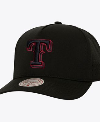 Men's Black Texas Rangers Perfect Pop Pro Snapback Hat