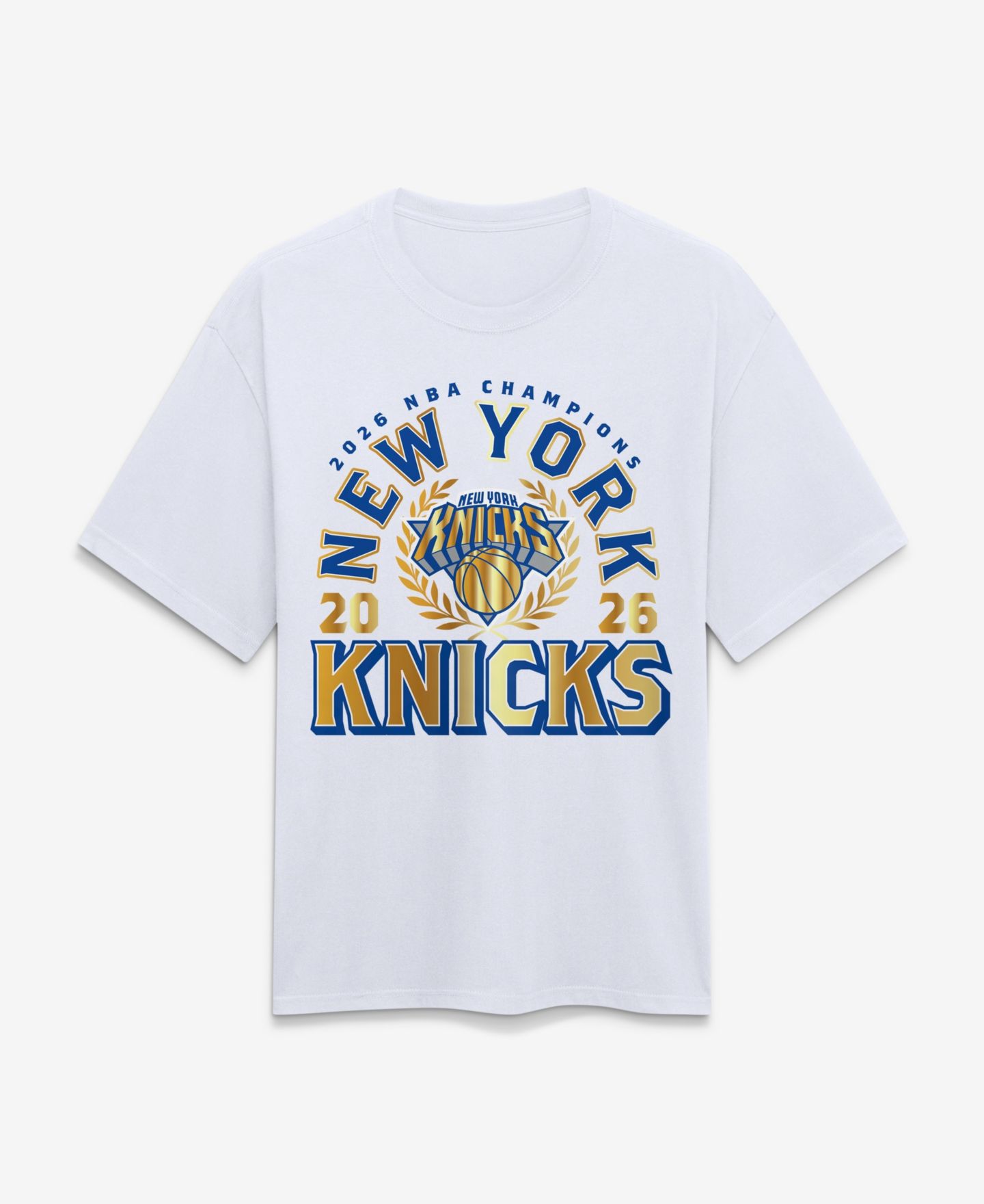 Мужская футболка Fanatics White New York Knicks 2026 Banner Makers Roster — фото 5