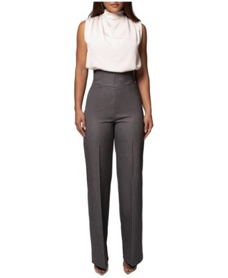 Women's Novena High-Waist Wide-Leg Pants