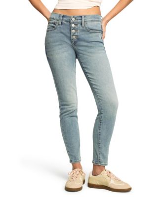 Women's Ava Mid-Rise Ripped Skinny Jeans