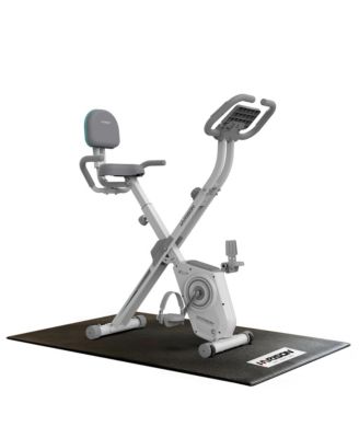 Folding Exercise Bike with Equipment Mat