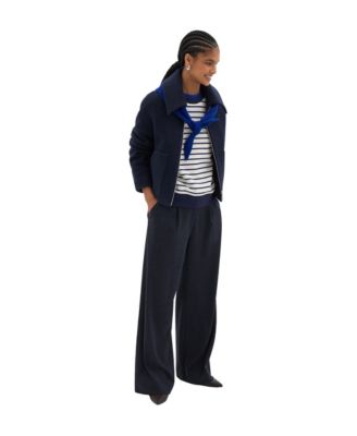 Women's Nerise Boucle Relaxed-Fit Oversized Collar Jacket