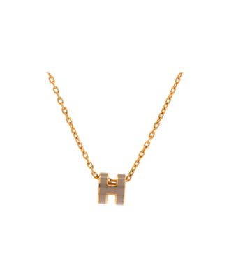 Pre-Owned HERMES Pop H Pendant Chain Necklace