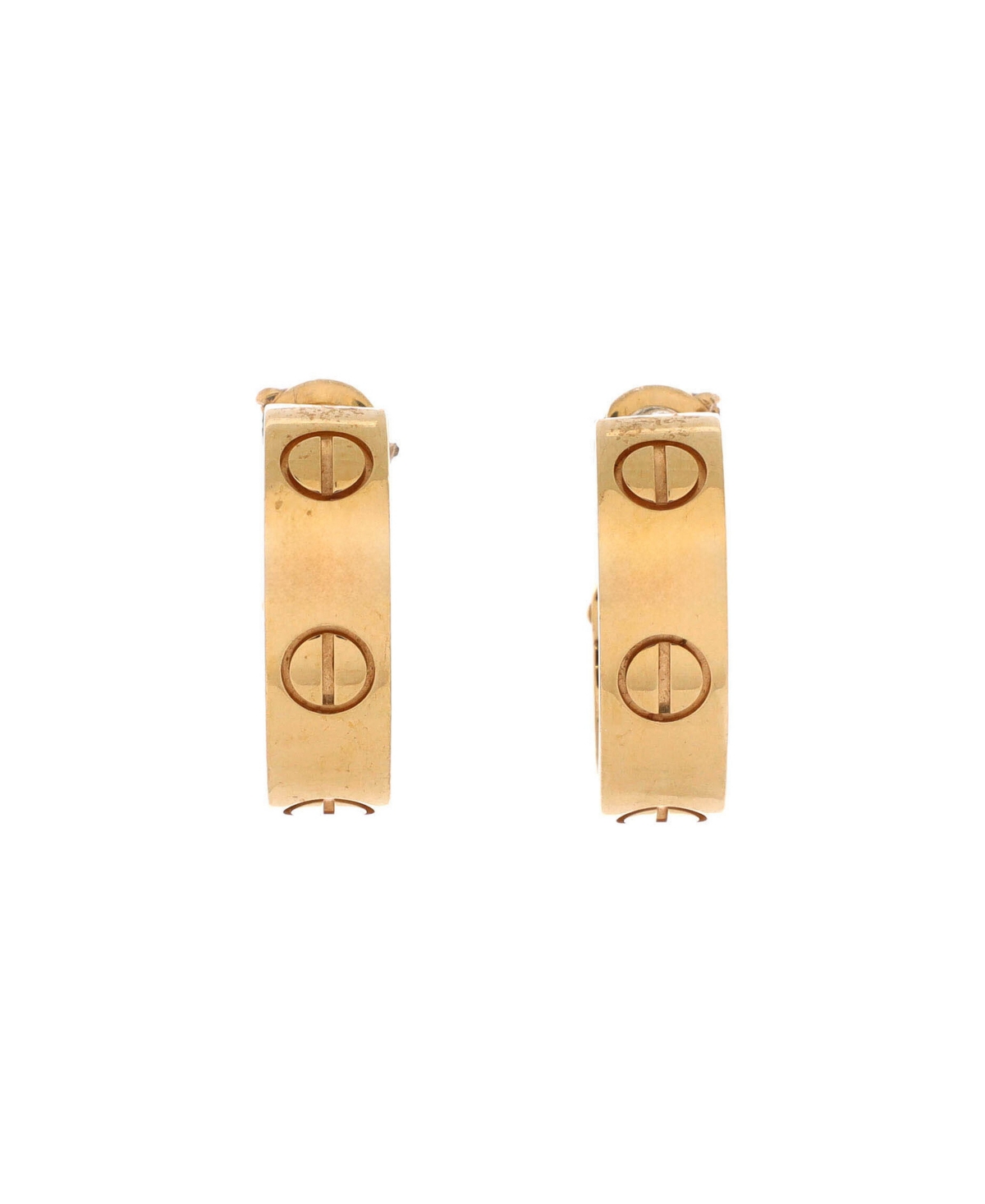 Pre-Owned Cartier Love French Clip Hoop Earrings - 18k yellow gold
