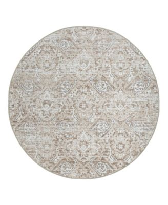 Livigno 1244 5'3" x 5'3" Round Area Rug