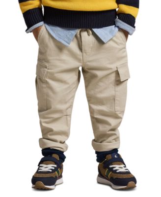 Toddler and Little Boys Stretch Chino Cargo Pant