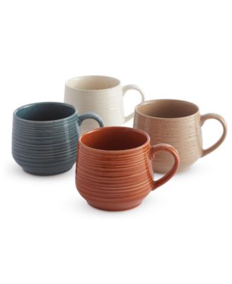 Siterra Painters Palette Mixed Mugs, Set of 4