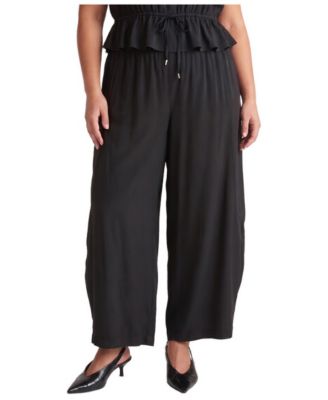 Plus Size Lauren Chan Balloon High-Rise Pull-On Pants