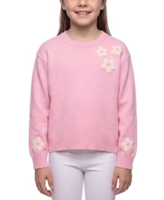 Girls' 7-16 Long-Sleeve Daisy Sweater