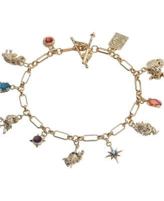 A Court of Thorns and Roses Book Covers Multi-Stone Charm Toggle Bracelet