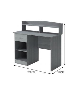 Wooden Desk with Hutch - Student and Home Office Workspace