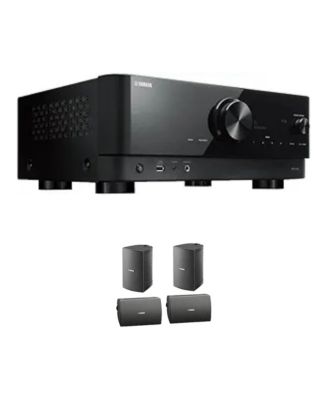 RX-V4A 5.2-Channel 80W 4K/8K HDMI AV Receiver with Speakers Bundle