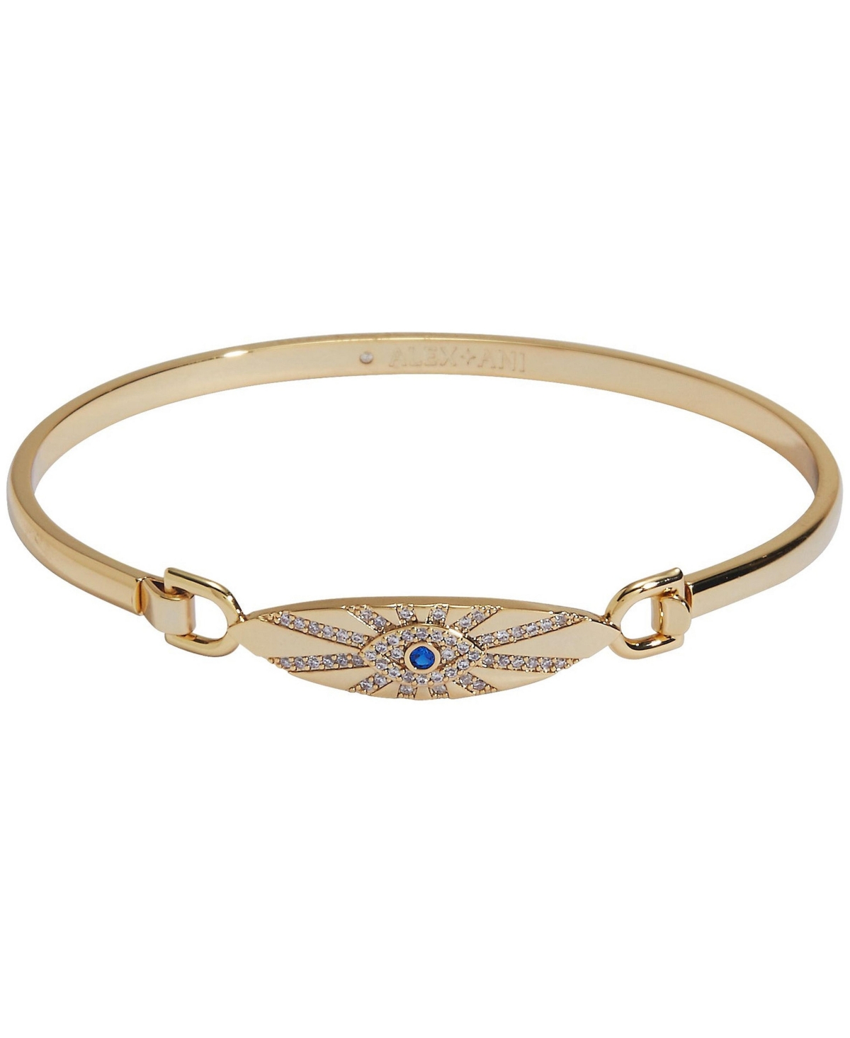 Alex and Ani Radiant Evil Eye Sapphire Pave Gold-Tone Bangle