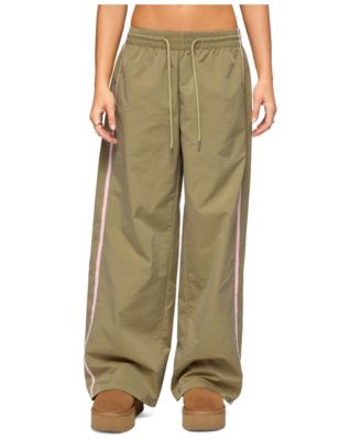 Women's Fasha Low-Rise Wide-Leg Striped Track Pants