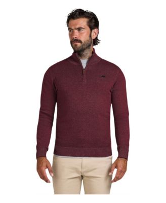 Men's Quarter Zip Cashmere Blend Sweater