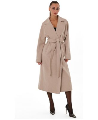 Women's Leroy Wrap Wool-Blend Overcoat
