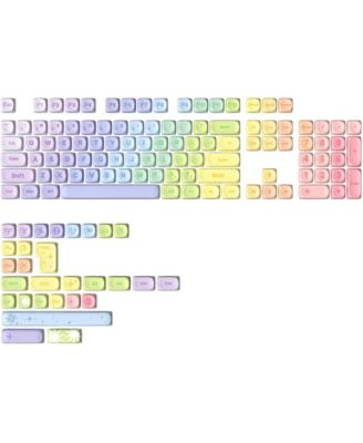 Rainbow 140 Keys MOA PBT Dye-Sub Keycaps for MX-Switch Keyboards