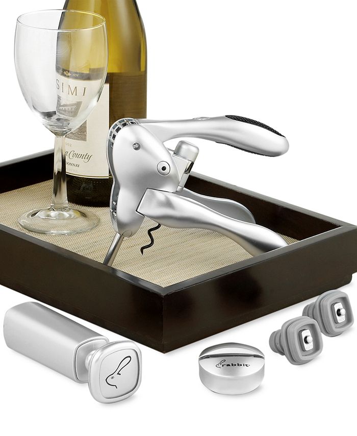 Rabbit 6Piece Corkscrew and Wine Preserver Set A Macy's Exclusive