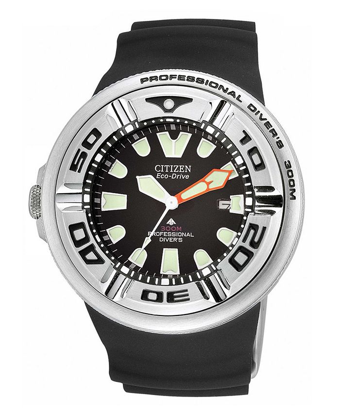 Citizen Men s Eco Drive Black Rubber Strap Watch 48mm BJ8050 08E