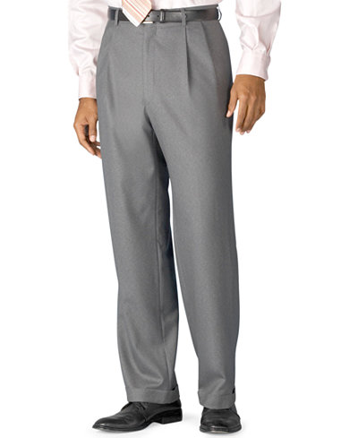 Lauren Ralph Lauren 100% Wool Double-Reverse Pleated Dress Pants