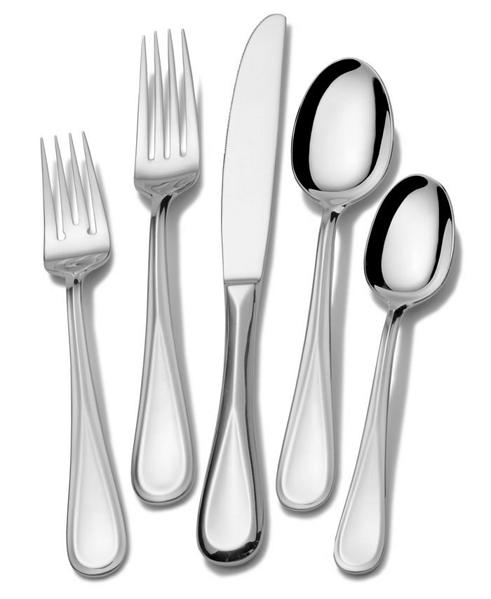 Mikasa Bravo   stainless set of 2 place oval soup spoons 