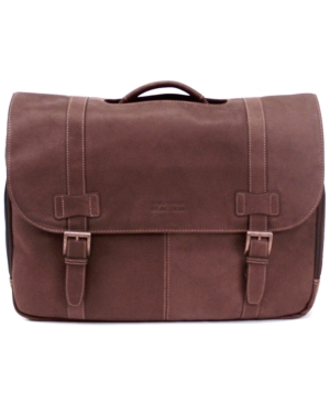 Kenneth Cole Reaction Colombian Leather Flapover Laptop Bag