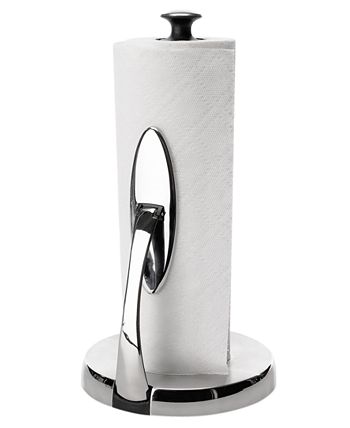 OXO Good Grips SimplyTear Tension Arm Paper Towel Holder in Stainless Steel  1066736 - The Home Depot