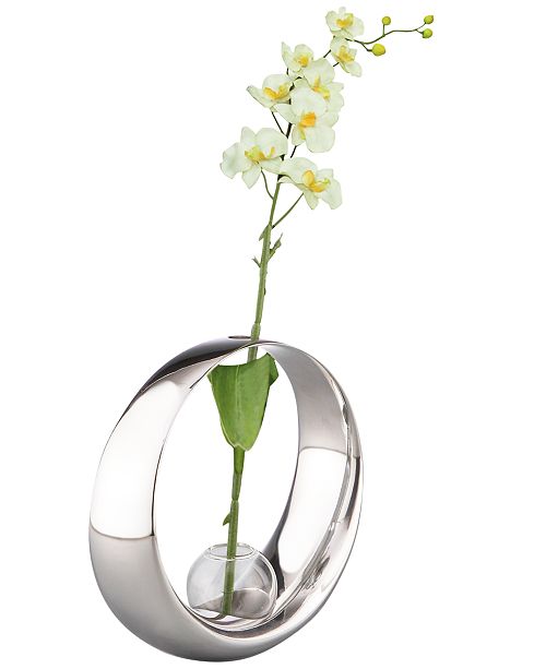 Nambe Nambe Globe Bud With Silk Orchid Vase Reviews Vases