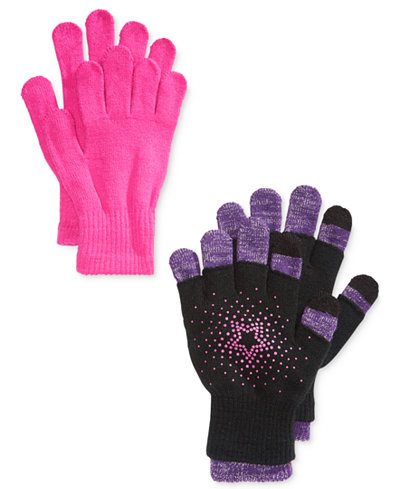 London Fog 3-Pk. Star Fingerless & Texting Gloves Set, Big Girls (7-16)