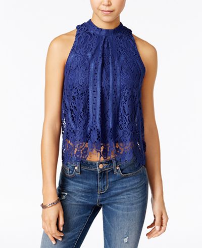 American Rag Lace Halter Top, Only at Macy's
