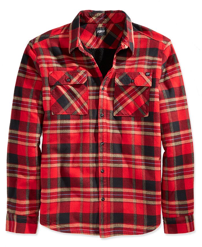 Fox Men's Glamper Flannel Shirt - Macy's