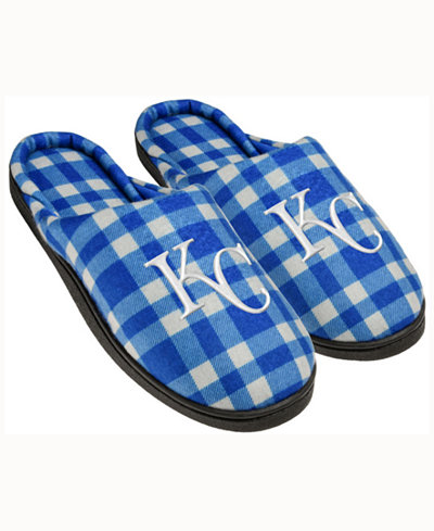 Forever Collectibles Kansas City Royals Flannel Slide Slippers