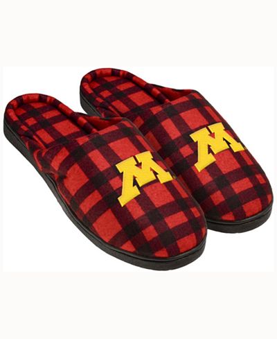 Forever Collectibles Minnesota Golden Gophers Flannel Slide Slippers