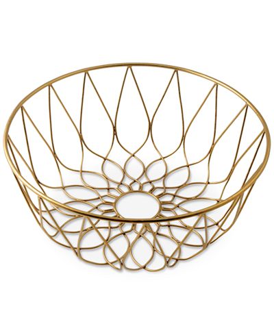 Thirstystone Old Hollywood Gold-Tone Wire Bowl