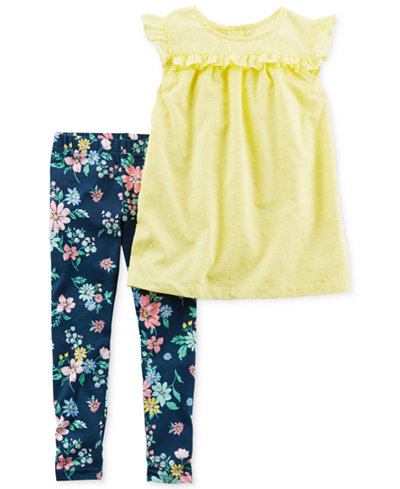 Carter's 2-Pc. Tunic & Floral-Print Leggings Set, Baby Girls (0-24 months)