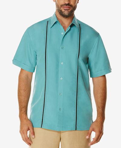 Cubavera Men's Contrast Stitch Short-Sleeve Shirt