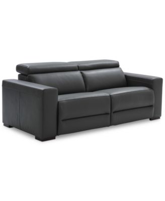 Nevio 82" 2pc Leather Sofa with 2 Power Recliners, Created for Macy's